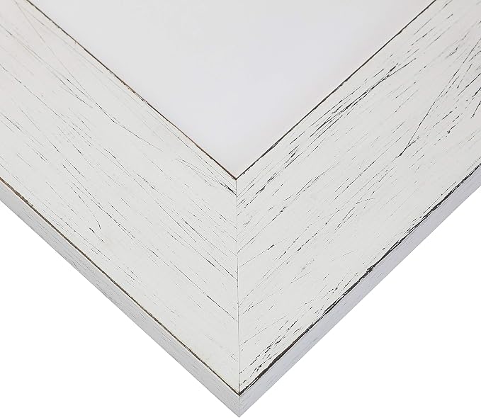 Craig Frames Jasper Wide, 20 x 27 Inch Country Marshmallow White Picture Frame Matted to Display a 16 x 24 Inch Photo - Image 3
