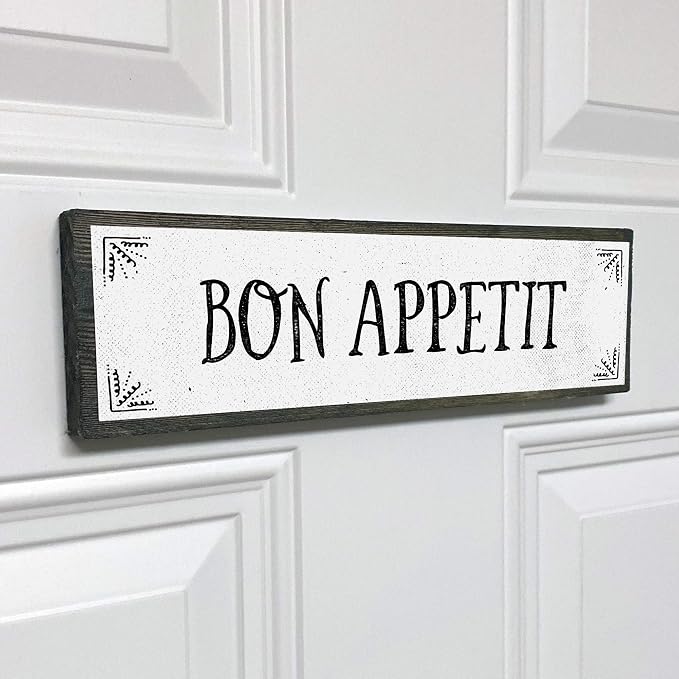 Kitchen Wood Signs (Medium - Wood And Metal, Bon Appetit) - Image 8