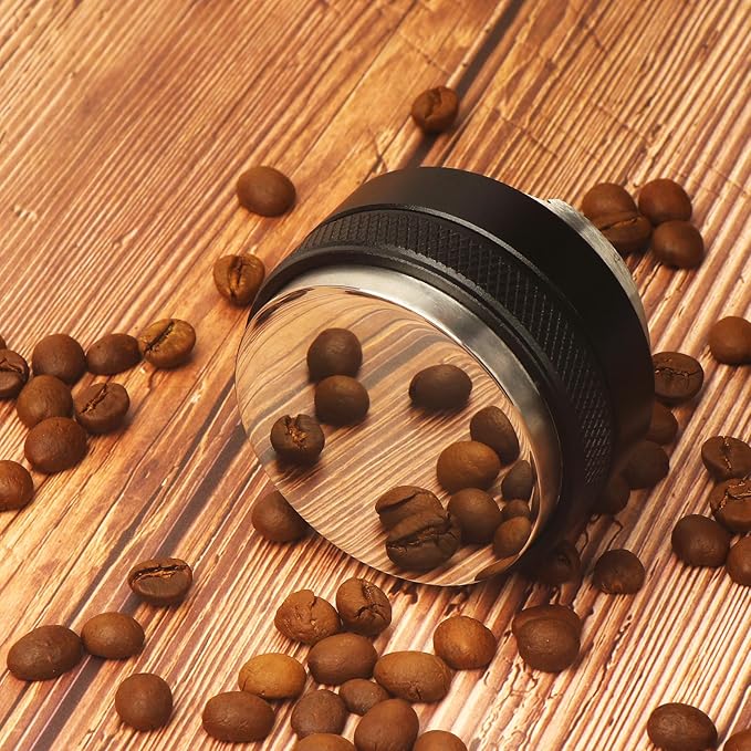 51mm Coffee Distributor & Hand Tamper, Dual Head Coffee Leveler Espresso Distributor for All 51mm Espresso Portafilter, Compatible with Delonghi Portafilter