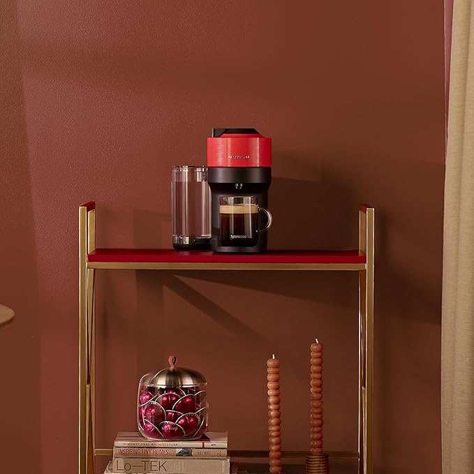 Nespresso Vertuo Pop+ Coffee and Espresso Maker by Breville, Spicy Red