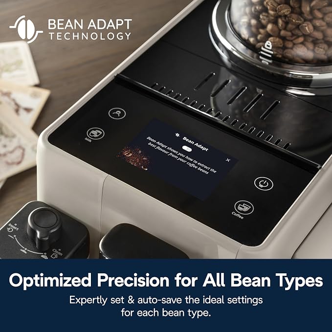 De'Longhi Rivelia Automatic Espresso Machine, Grinder, Milk Frother, Beige | #1 Worldwide Espresso Machine Maker, Removable Bean Hoppers, 18 One-Touch Recipes, Milk Frother, 4 Unique Colors - Image 10