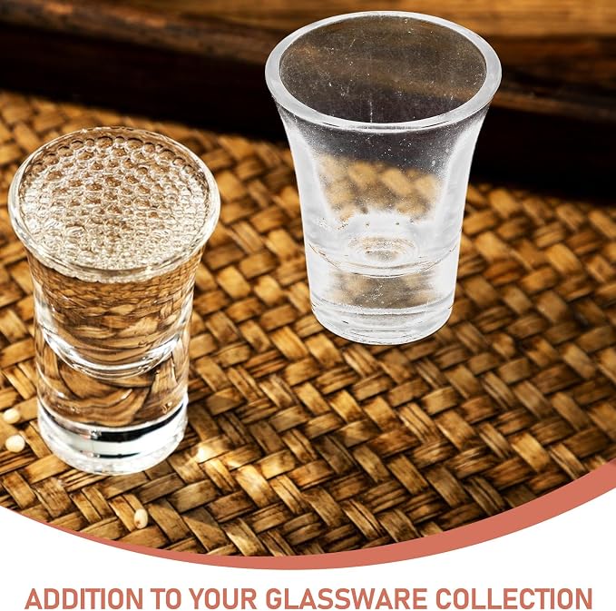 Garneck 10pcs Elegant Vintage Glass Liqueur Cup 20ml Small Drinking Chalice for Wine Tasting, Space-saving and Easy to Clean Glassware Suitable for Communion and Home Use - Image 8