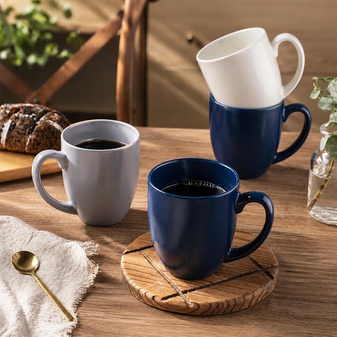 AmorArc 16oz Coffee Mugs Set of 6, Large Ceramic Coffee Mugs for Man, Woman, Dad, Mom, Modern Coffee Mugs with handle for Tea/Latte/Cappuccino/Cocoa. Dishwasher&Microwave Safe, Multi-Color - Image 5
