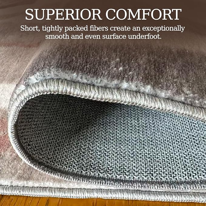2x3 Washable Doormat, Non-Slip Rug for Front Door, Bathroom & Kitchen - Low Pile Indoor/Outdoor Mat with Rubber Backing, Modern House Design - Image 5