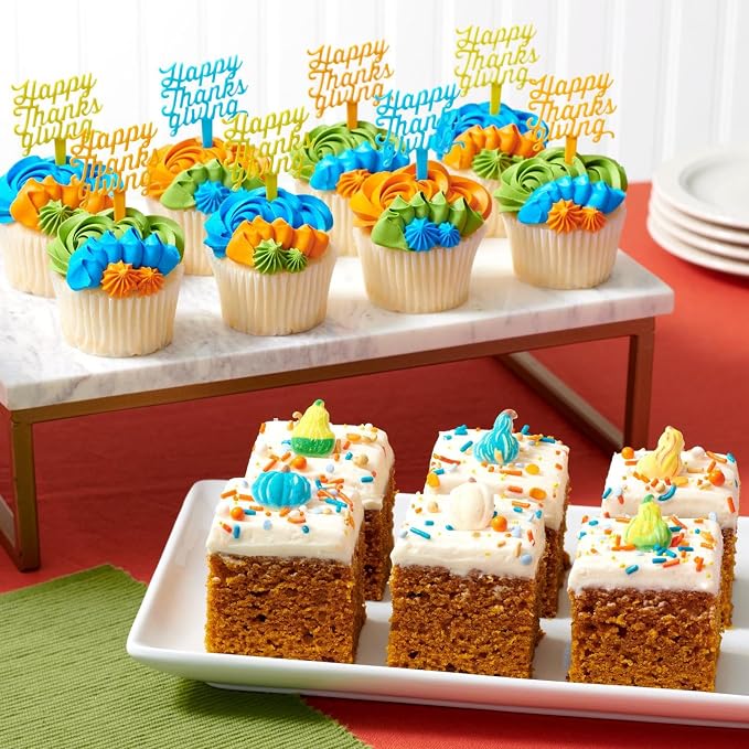 DecoPac Fall Deluxe Fusion Mix Sprinkles, 26oz, Shaped Candy Sprinkles in Handheld Container, Edible Decorations For Thanksgiving Celebration Cakes, Cupcakes, Cookies and Donuts - Image 3