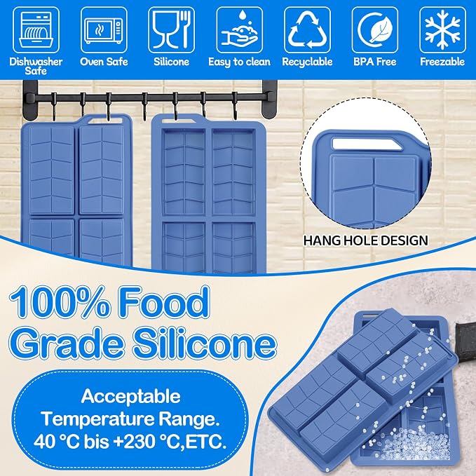 Dubai Silicone Chocolate Bar Mold,0.82inch Deep Chocolate Candy Molds for Filling Thick Pistachio Chocolate-Includes 100pcs Bags - Image 5