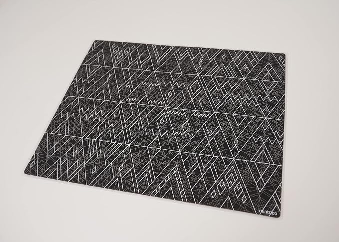 Mintrico placemat for Dining Table Set of 2 Silicone Heat Resistant Non Slip (Charcoal) - Image 2