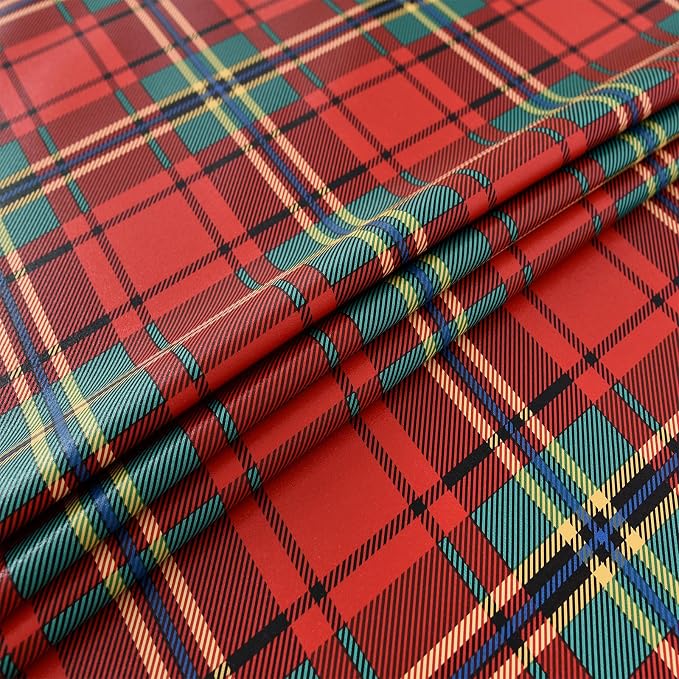 Christmas Tablecloth Heavy Duty Vinyl Red 54x84 inch Square Christmas Table Cloth Reusable Waterproof Foldable Plastic Tablecloths PVC Xmas Table Cover for New Year Party Decor - Image 7