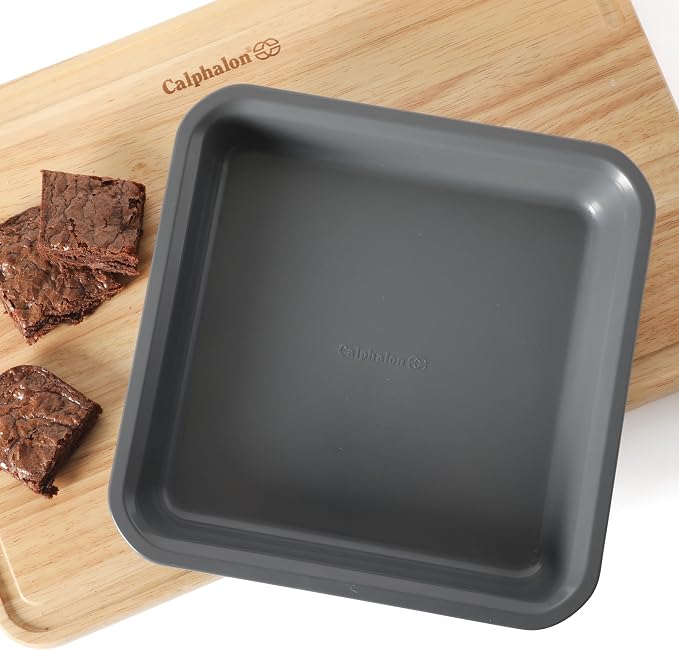 Calphalon Legacy Bake Pan, 9 Inch Baking Pan PFA Free Nonstick Heavy Gauge Steel Bakeware for Even Heating, Oven Safe Squre Pan for Cakes, Brownies, Roasting, Everyday Kitchen Use - Image 5