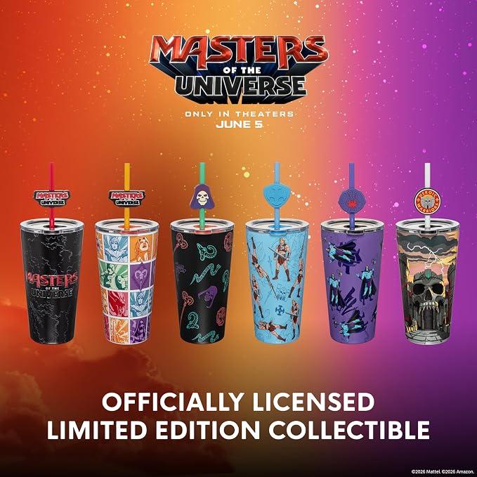 Dragon Glassware x Masters of the Universe (MOTU) Blind Box Tumbler, 16 oz | Vacuum Insulated Stainless Steel Tumbler with Straw & Lid; With Straw Topper; Official Masters of the Universe 2026 Movie Cup - Image 5