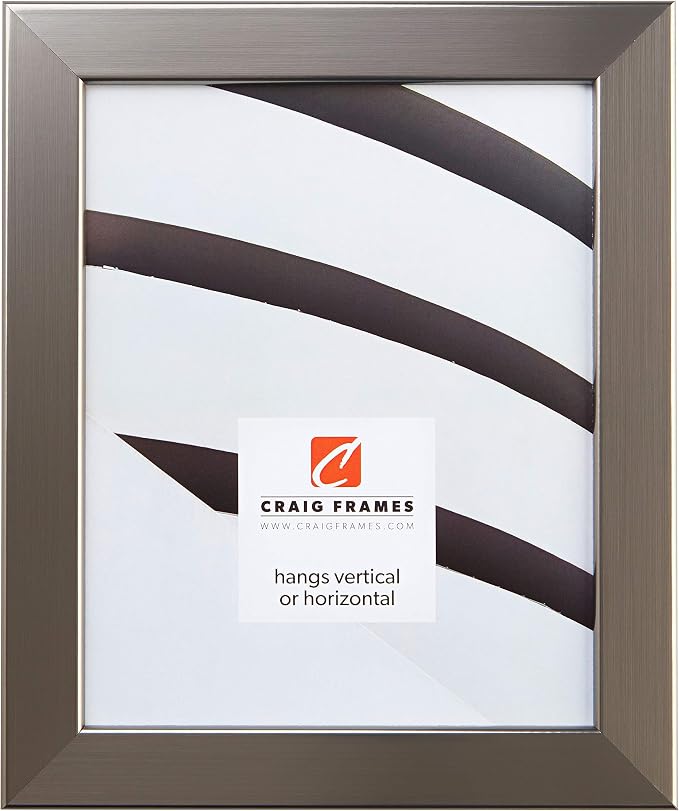 Craig Frames Bauhaus 125, 12x18 Picture Frame, Stainless Steel Gray - Image 3
