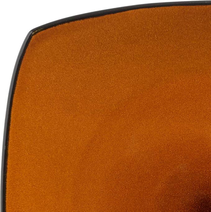 Gibson Elite Soho Lounge Square Reactive Glaze Stoneware Dinnerware Set, Service for 4 (16pc), Amber - Image 4