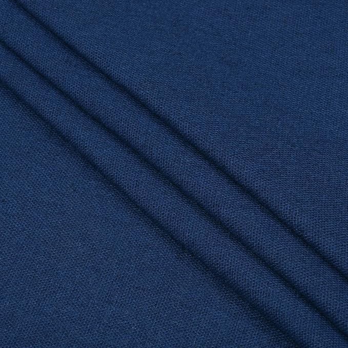 Likiyol Linen Valances for Windows Farmhouse Ruffle Swag Valance Rustic Country Window Valances Light Filtering Kitchen Curtains Rod Pocket Valance Curtains for Bathroom Cafe, Navy Blue, 60"W x 36"L - Image 9