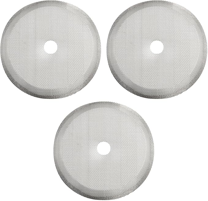 3PCS Stainless Steel Reusable Mesh Filters for French Press Coffee Maker Replacement Screen for 350ML 800ML 1000ML Sizes