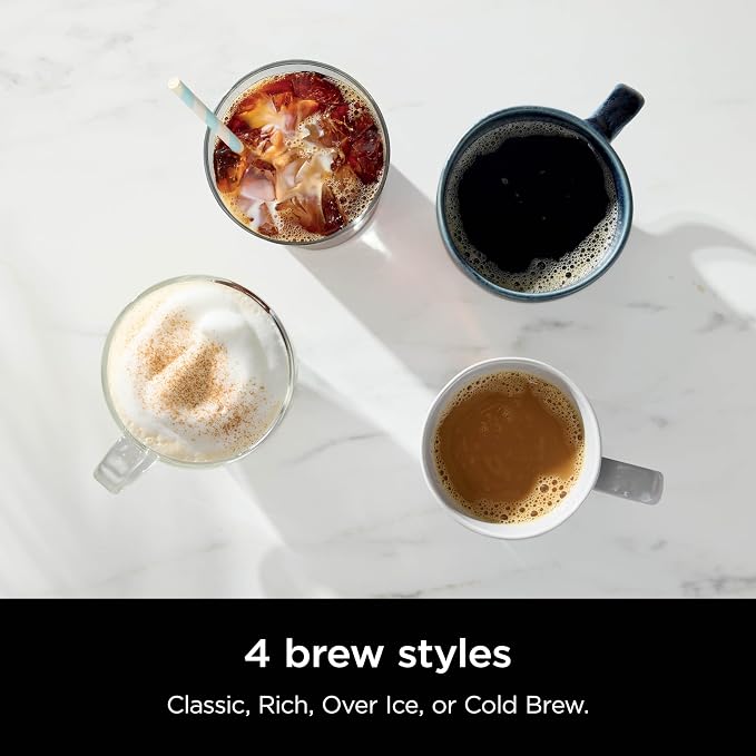Ninja Hot & Iced XL Coffee Maker with Rapid Cold Brew, Black, CM371 | 4 Brew Styles, 8 Sizes Small Cup to Travel Mug, Single-Serve Coffee Brewer, 12-Cup Carafe, Removable Reservoir - Image 4