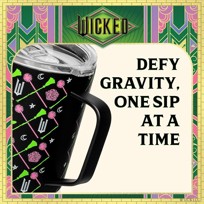 Dragon Glassware x Wicked Stainless Steel Camp Mug with Lid, 12 oz - Black | Insulated Camping Mug For Coffee, Tea, Matcha, Hot Beverages; Official Wicked Mug - Image 4