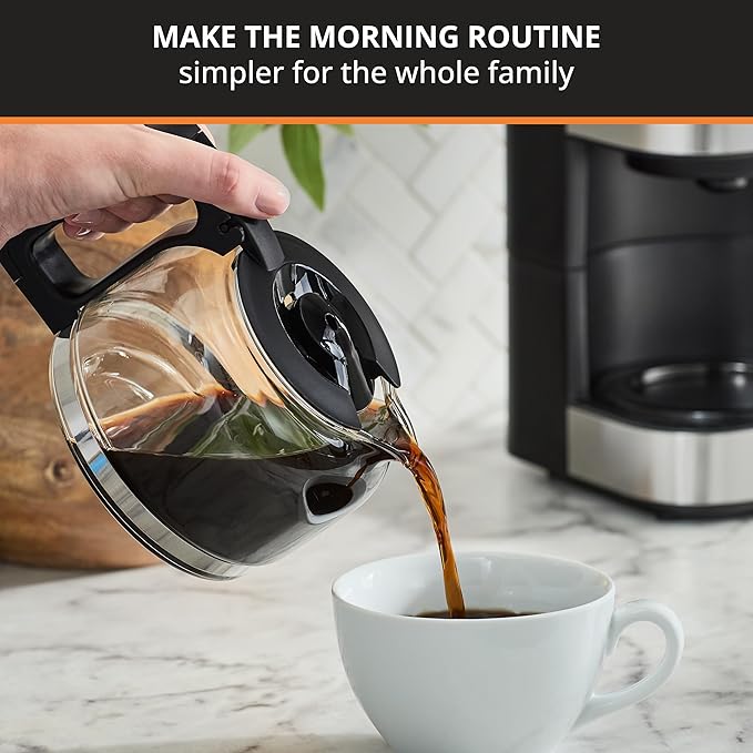 KRUPS Simply Brew Compact 5 Cup Coffee Maker: Stainless Steel Design, Pause & Brew, Keep Warm, Reusable Filter, Drip-Free Carafe - Image 3
