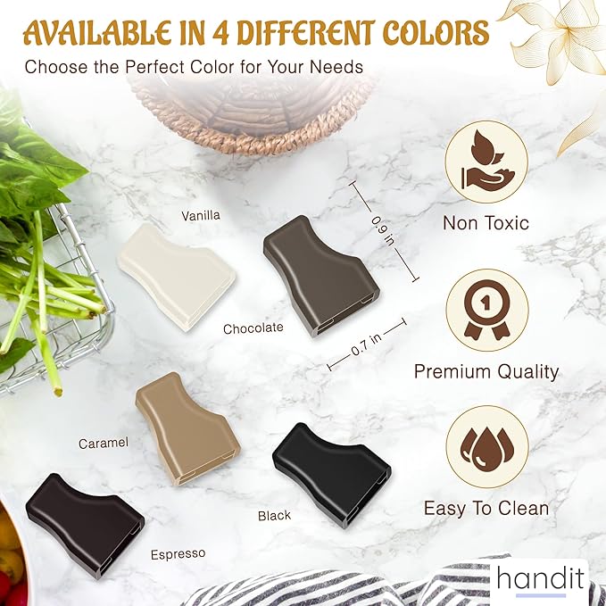 Handit - Coffee Syrup Pump Covers | Caramel Color Rubber Silicone | Keep Syrups Preserved and Clean, Keep Counters, Bottles Clean | Fits Pumps for Torani, DaVinci, Skinny, Monin | 10-Pack