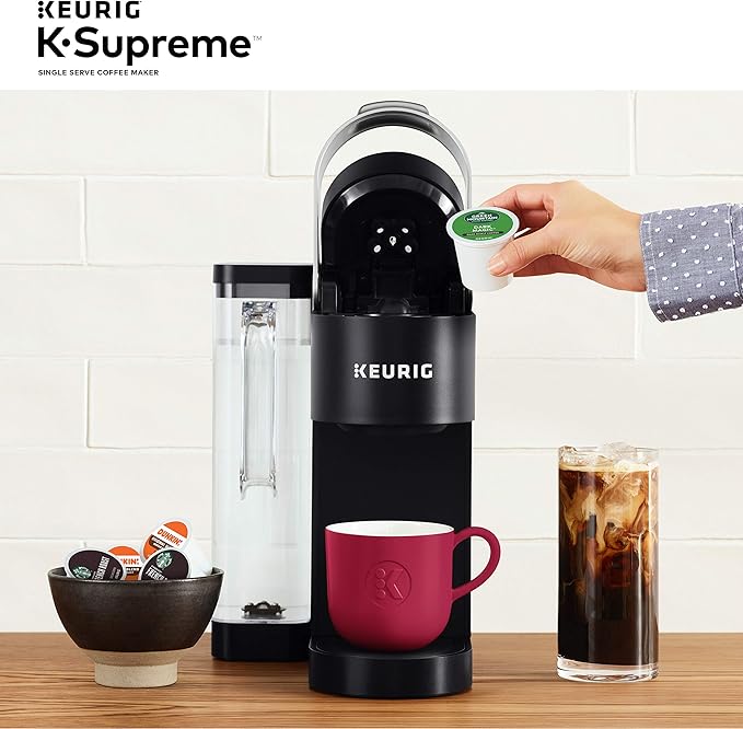 Keurig K-Supreme Single Serve K-Cup Pod Coffee Maker, MultiStream Technology, 4 Brew Sizes, 66oz Dual-Position Removable Reservoir, Black | MultiStream Technology, 4 Brew Sizes, Dual-Position Removable Reservoir - Image 10