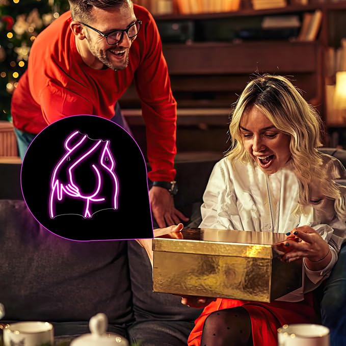 Kavaas Lady Neon Sign 15.7" x 12.6" - Pink LED Lady Back Neon Signs for Wall Decor | Neon Light Sign for Bedroom, Party, Bar, Man Cave (Style - LB4) - Image 8