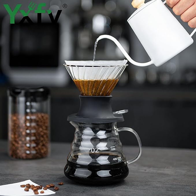 Switch Immersion Dripper Size 02, Hybrid Coffee Dripper with Stainless Steel Ball Valve &45 V60 Filters, All-in-One Pour Over Coffee Maker and Immersion Brewer for Home Baristas