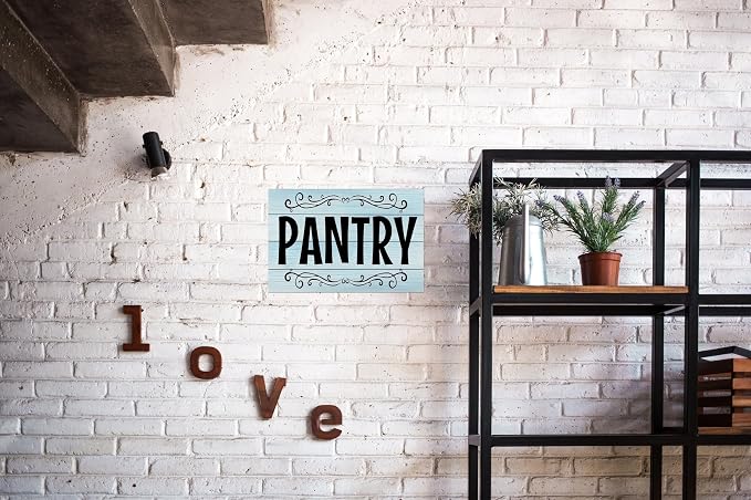 Vintage Pantry Wall Sign – Metal Tin Kitchen and Home Décor, Farmhouse Rustic Style for Bar, Café or Room Door, 12 x 8 Inches - Image 3