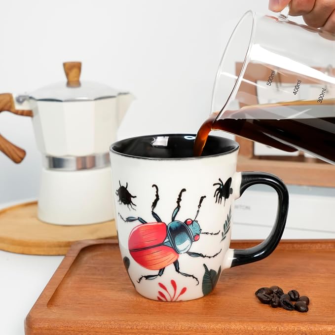 16 oz Beetle Mug - Color Changing Ceramic Coffee Cup for Insect Lovers - Novelty Bug Themed Gift for Men and Women - Image 5