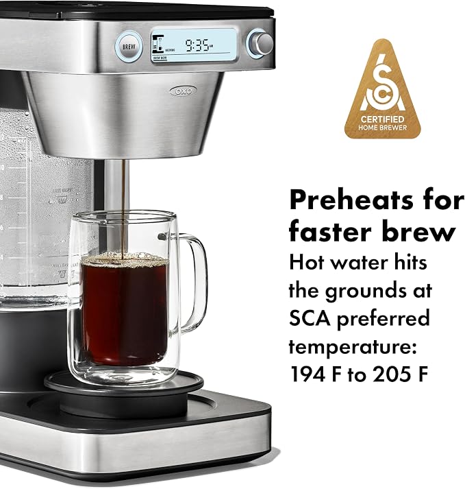 OXO Brew 12-Cup Coffee Maker With Podless Single-Serve Function,Silver - Image 2