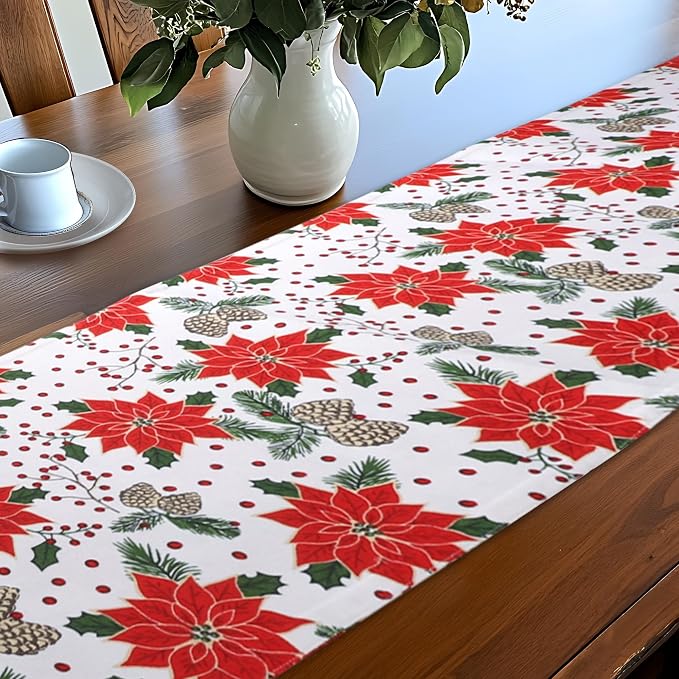 Urban Villa Table Runner Cotton Heavier Quality 14x72 Pine Cone - Image 3
