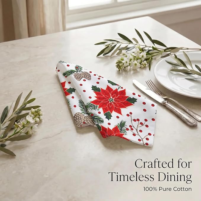 Urban Villa Cloth Napkins Cotton 20x20 (Set of 12) Pinecone - Image 9