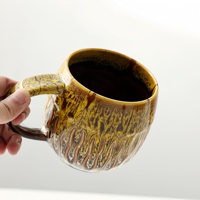 Large Ceramic Coffee Mug - 20oz Big Tea Cup, Yellow | Large Tea Mug, Microwave Safe, Dishwasher Safe - Image 7