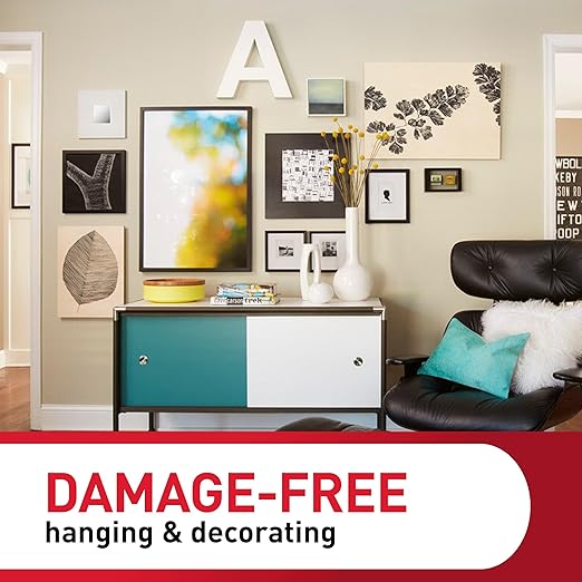 Command 10 lb Medium Picture Hanging Strips 16 Pairs (32 Command Strips), Damage-Free Hanging Picture Hangers, No Tools Wall Hanger for Christmas Decorations