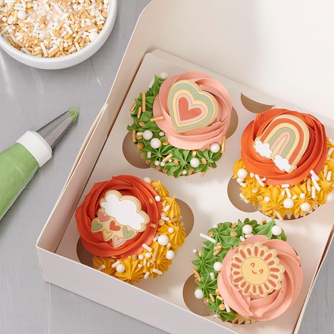 DecoPac Gold Celebration Wishes Fusion Mix Sprinkles, 26oz, Shaped Candy Sprinkles in Handheld Container, Edible Decorations For Celebration Cakes, Cupcakes, Cookies and Donuts - Image 3