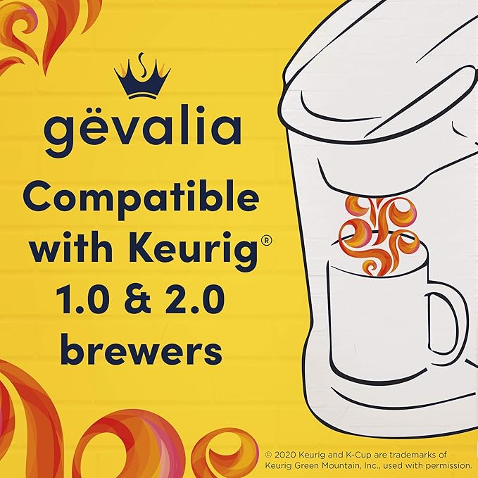 Gevalia Signature Blend Mild Light Roast K-Cup® Coffee Pods (72 Pods, 6 Boxes of 12)