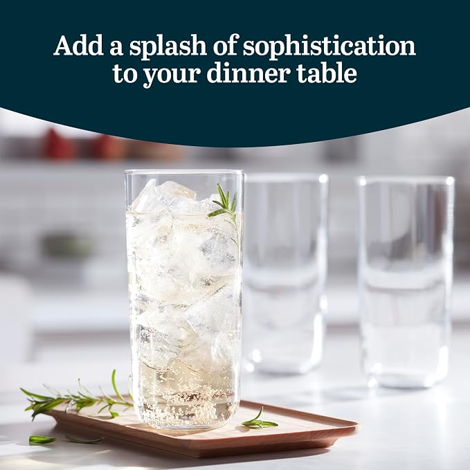 Libbey Polaris Tumbler Glasses, Axis, 17.75-ounce, Set of 8 - Image 2