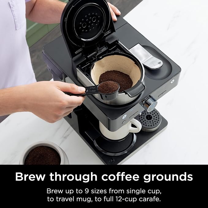 Ninja Espresso & Coffee Maker, Nespresso Capsule Compatible, Black, CFN601 | Barista System, 3 Espresso Brew Styles, Single-Serve Coffee, Built-in Frother, Espresso, Cappuccino & Latte Maker - Image 2