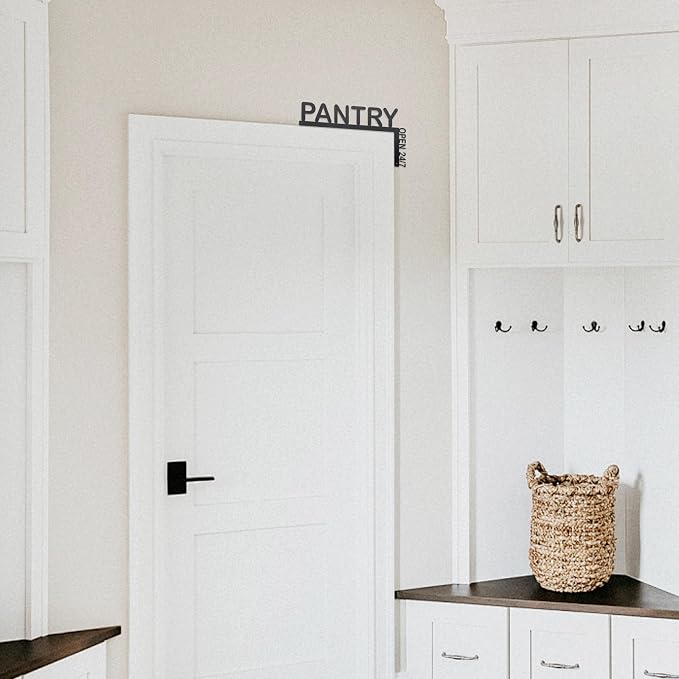 Elegant Pantry Signs for Door Corner Decor - Versatile 9.6" x 5.3" Waterproof and Durable Decorative Plaques for Pantry Decor and Door Topper（right） - Image 6