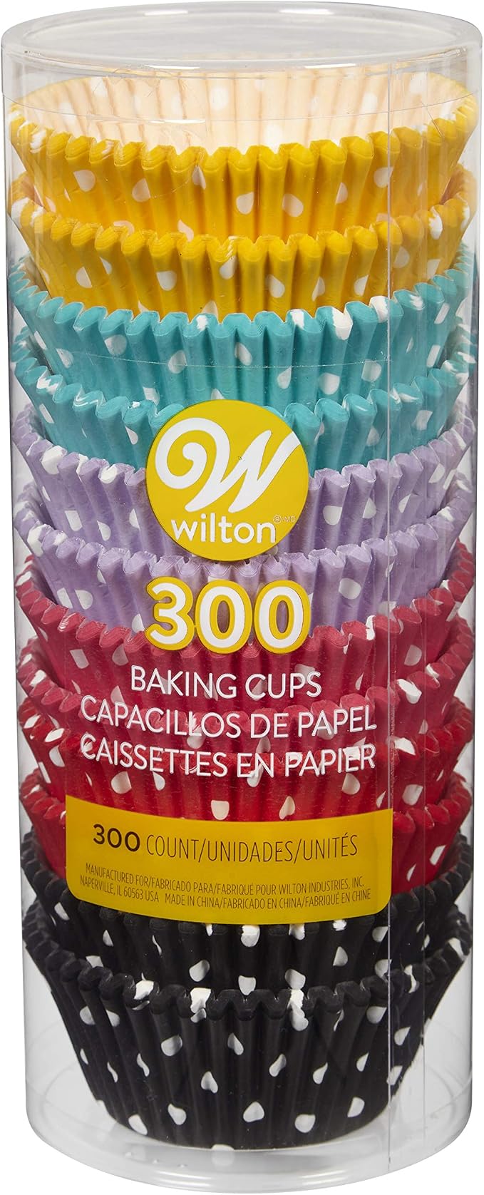 Wilton Polka Dot Standard Baking Cups, Cupcake Liner, 300-Count | Polka Dot Greaseproof Baking Cups Add Fun Pattern to Cupcakes & Muffins, Oven-Safe Paper Liners for Everyday Baking - Image 2
