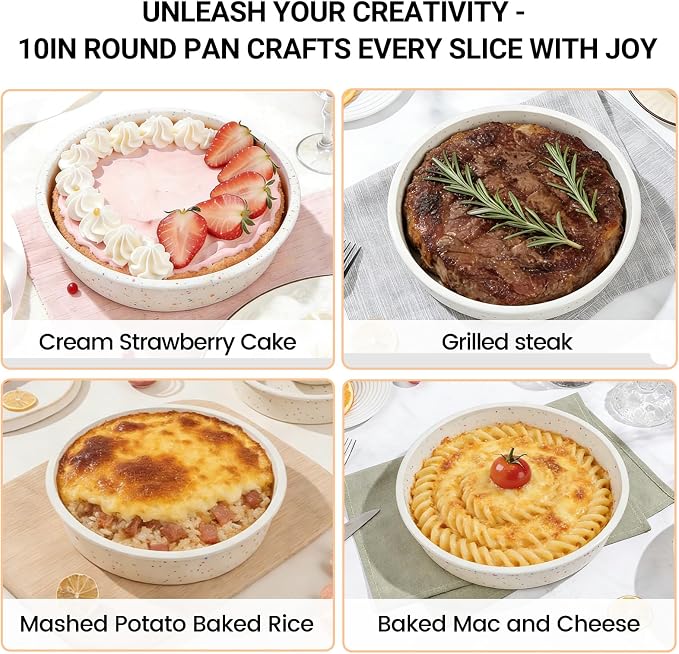 CAKETIME Silicone Round Cake Pan with Metal Reinforced Frame - Image 8