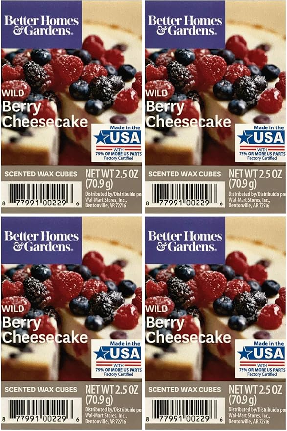 Better Homes and Gardens Wild Berry Cheesecake Wax Cubes - 4-Pack by Unknown