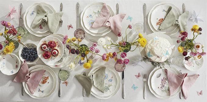 Lenox Dinnerware Set, Butterfly Meadow 28-Piece Set, Service For 4, Porcelain Plates With Scalloped Edges, Plates And Bowls Sets, Microwave Safe, Dishwasher Safe, Home & Kitchen (28 Piece, Assorted) - Image 6