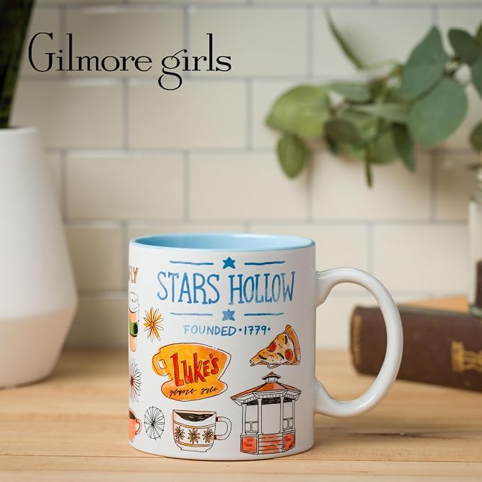 Silver Buffalo Gilmore Girls Destination Locations Icons, Ceramic Mug, 20oz | 0.59 Liters - Image 5