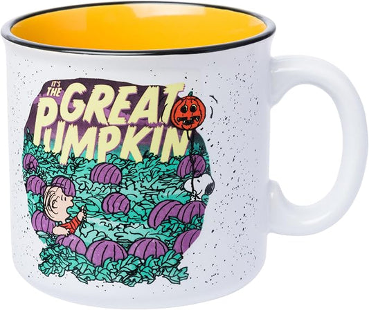 Silver Buffalo Peanuts Great Pumpkin Snoopy Quote, Ceramic Camper Mug, 20oz | It’s the, Linus, 0.59 Liters by SilverBuffalo