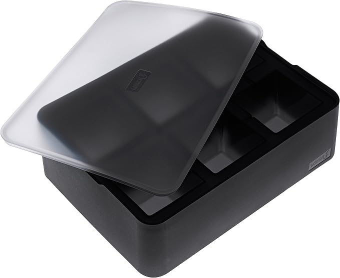 LURCH Germany ICE Former Cube - Silicone Tray for 6 Ice Cubes (2x2'') by Lurch