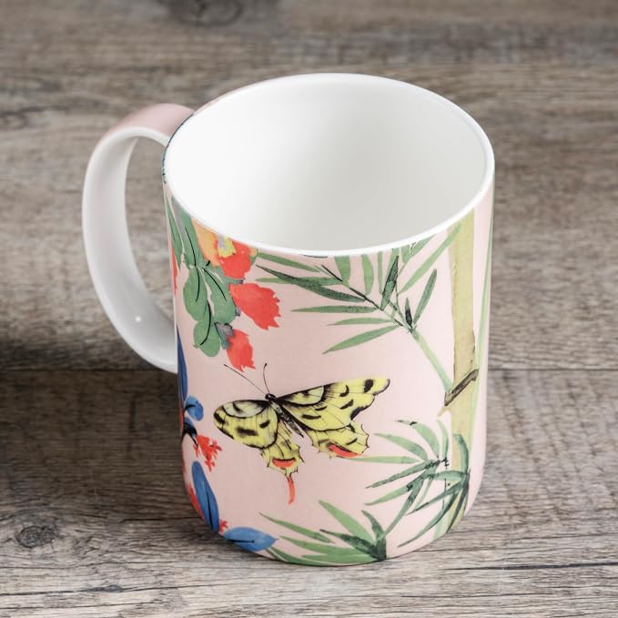 Maison d' Hermine Coffee Mug with Handles Tea Cups (12 Ounce, Pack of 1) | Fine Bone China Coffee Mugs for Hot Beverages Cappuccino Latte Home Restaurant Hotel Spring Summer -Canne - Fargesia - Image 7