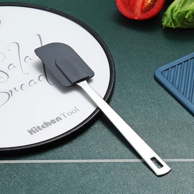 Silicone Spatulas, Berglander Flexible Scrapers Baking Mixing Tool, Baking Tools, Rubber Spatula, Heat Resistant, Dishwasher Safe, Easy to Clean - Image 2