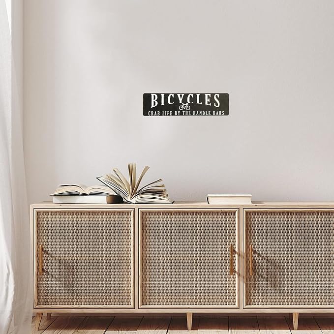 Bicycle Sign Vintage Metal Sign Retro Store Decoration 4×16 Inches Gifts For Dad’S Garage Gifts For Father’S Day - Image 6
