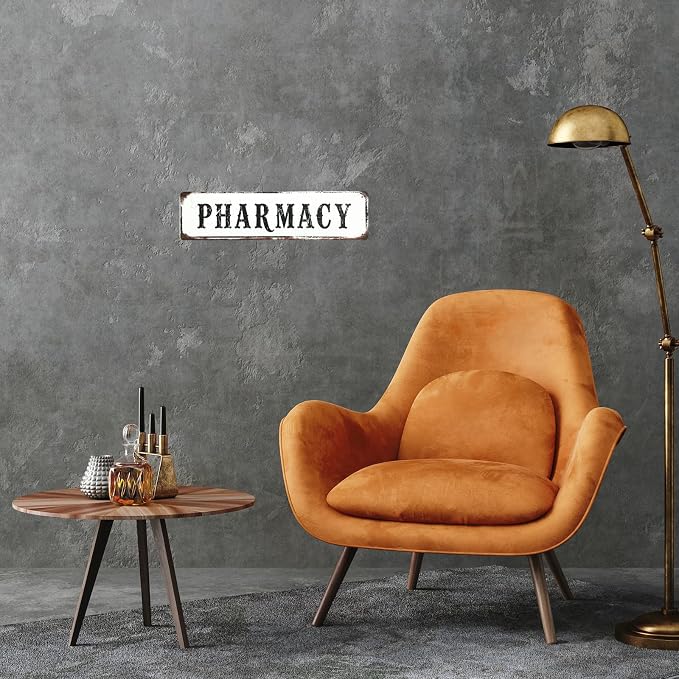 Pharmacy Sign Pharmacy Gifts Medical Decor Vintage Decorations 4×16 Inches Tin Sign For Farmhouse - Image 7