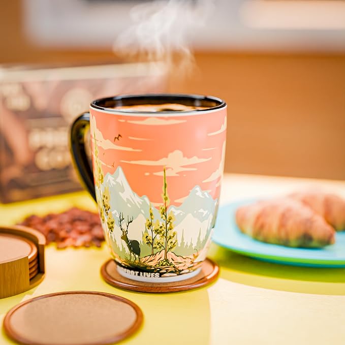 Color Changing Bigfoot Coffee Mug 15OZ - Ceramic Heat Sensitive Cup Hot Cocoa Tea Milk Mugs Hot Drinks and beverages Unique Beautiful Funny Holiday Christmas gift Idea Sasquatch Cryptid lovers men dad - Image 6