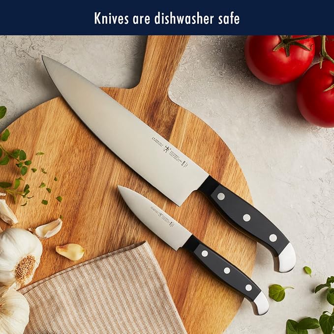 Henckels Statement 12-Pc Knife Block Set, Razor-Sharp, German Engineered | Informed by 100+ Years of Mastery. Effortless Cutting with Lightweight with Comfortable Grip, Dishwasher safe. - Image 9